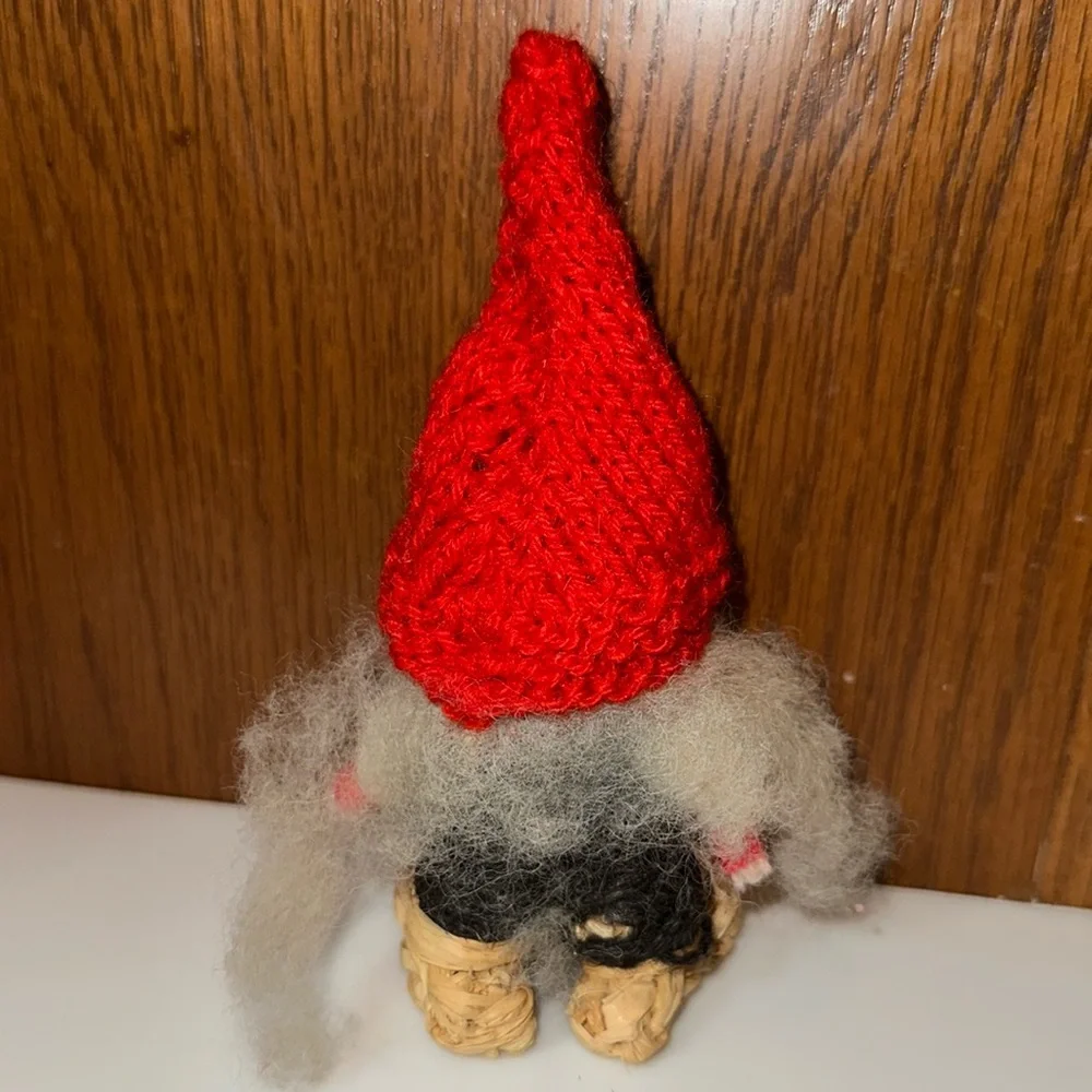 SWEDISH Santa Clause Handmade Tomte Figurine  Scandinavian Christmas Decor